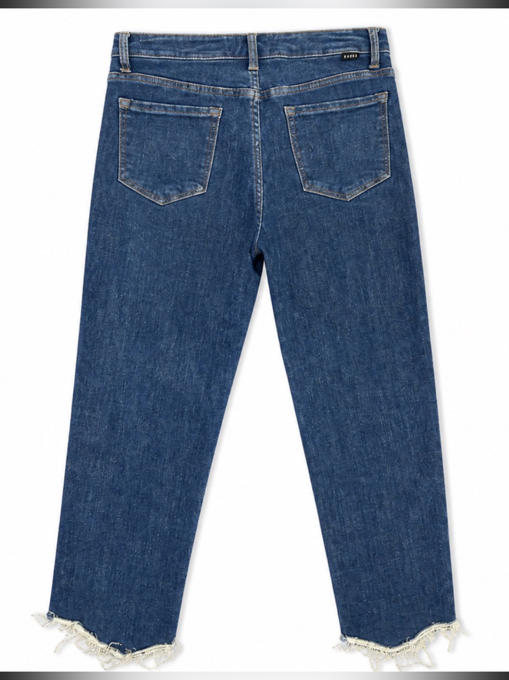 Risen Rhinestone Fringe Jeans Western Glam Raw Hem Ankle Bling Denim Size 9/29 - Picture 2 of 9